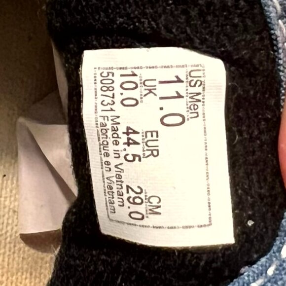 VANS Navy and Other Blues Old Skool Suede & Canvas Shoes Men's SZ 11 - Picture 9 of 9